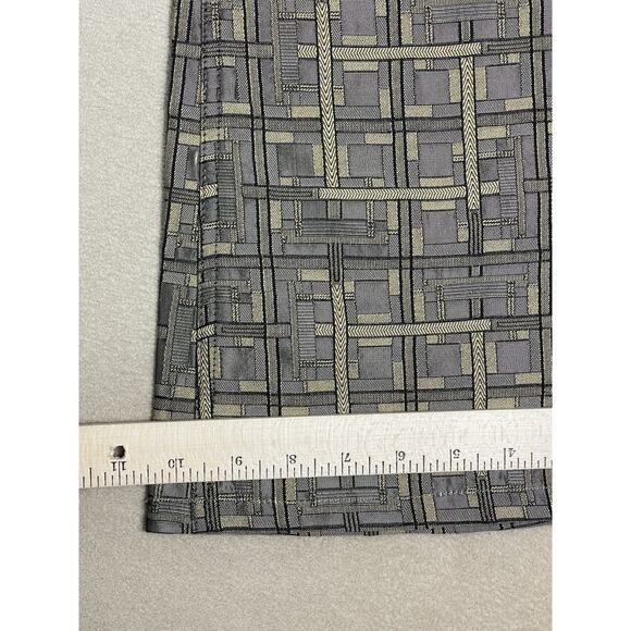 Alice Olivia Pants Womens 4 Gold Flare Leg Mid Rise Regular Fit Stretch Designer - Picture 8 of 13